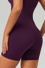 Women Crisscross High-Waist Yoga Shorts