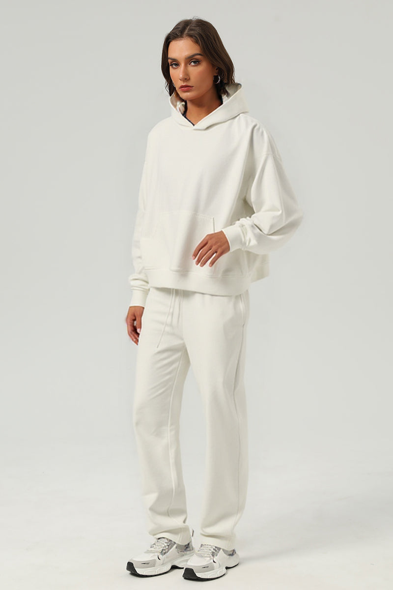 Unisex Boxy Loose Fleece Hoodie