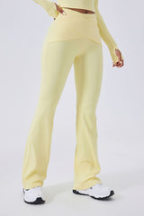 Women Off-Shoulder High-Waist Quick-Dry Yoga Set: Long Sleeve Top + Leggings