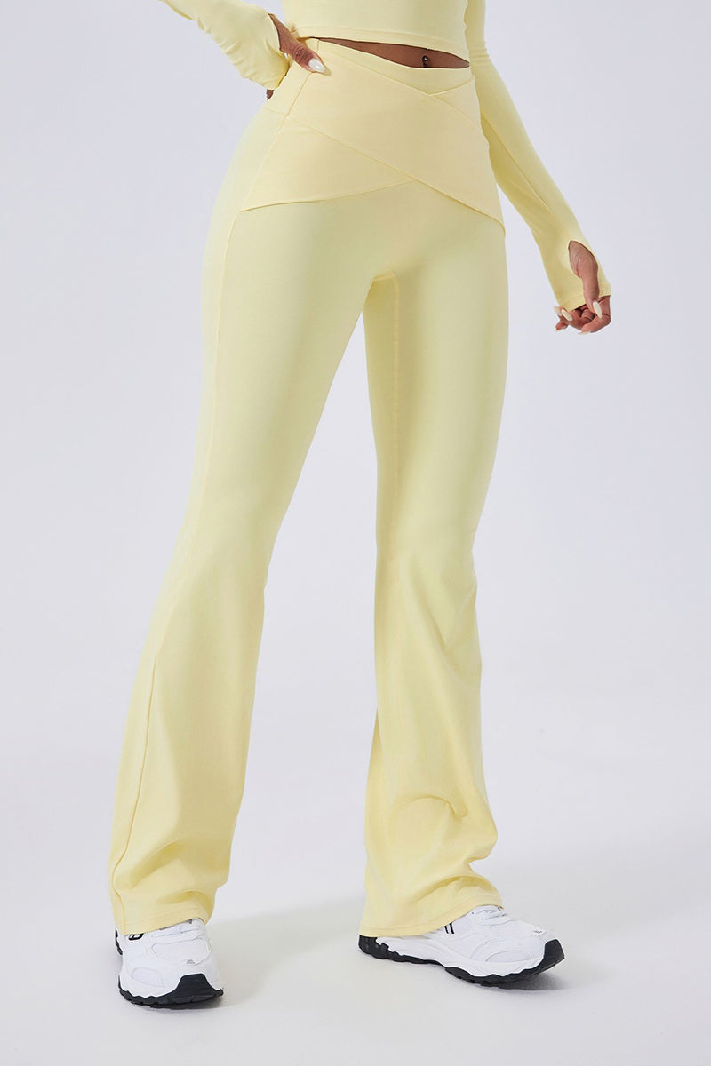 Women Off-Shoulder High-Waist Quick-Dry Yoga Set: Long Sleeve Top + Leggings