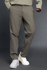 Men Comfortable Loose Straight Leg Business Casual Dress Pants