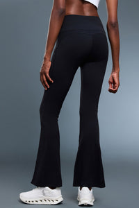 Women High-Waisted Shaping Flared-Leg Naked-Feel Yoga Running Pants