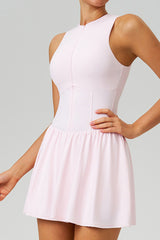 Women Cloud-Feel Fake Two-Piece Sports Dress