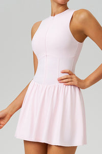 Women Cloud-Feel Fake Two-Piece Sports Dress