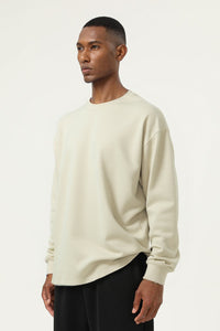Men's Streetwear Cotton Loose Fitting Solid Pullover