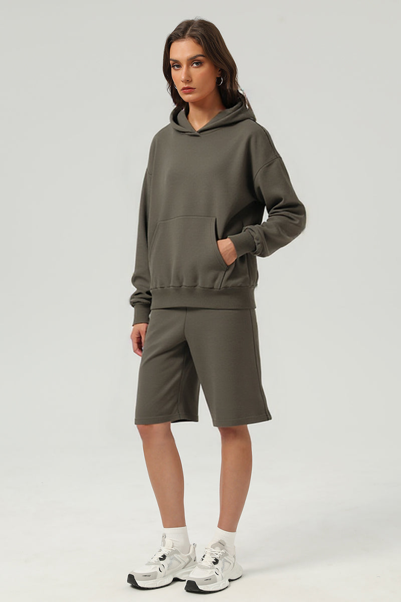 Unisex Heavyweight Oversized Hoodie And Shorts