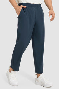 Men Lightweight Quick-Dry Straight Leg Casual Pants
