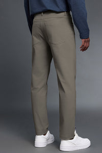 Men Comfortable Straight Leg Business Casual Dress Pants