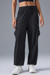 Women Relaxed-Fit Cargo Jogger Utility Workout Pants