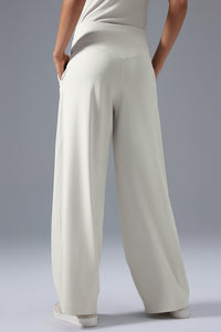Women High-Waist Wide-Leg Quick-Dry Breathable Yoga Running Pants