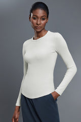 Women Slim-Fit Modal Comfort Yoga Long Sleeve Workout Top