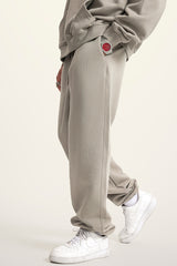 Men's teen loose casual fleece sports trousers
