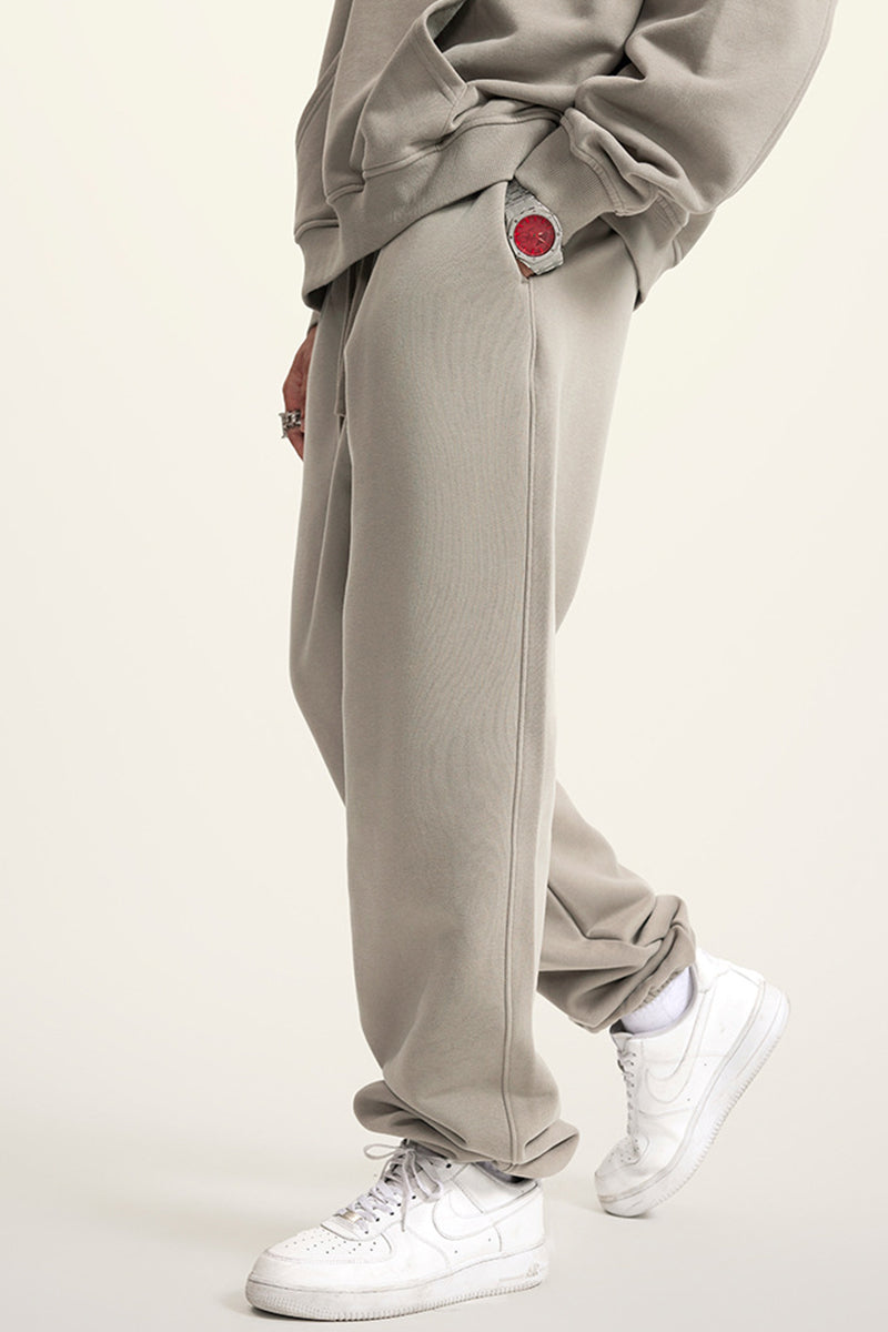 Men's teen loose casual fleece sports trousers