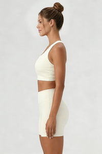 Women's Halterneck Cutout Twist Back Sports Bra