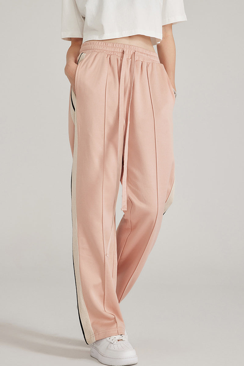 Sports Pants with Side Stripes - Elastic Joggers for Training & Casual