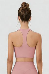 Women's DeepV-Neck Halter Racerback Sports Bra