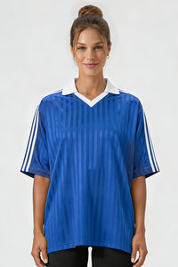 Unisex 165G lightweight retro V-neck sports jersey T-shirt