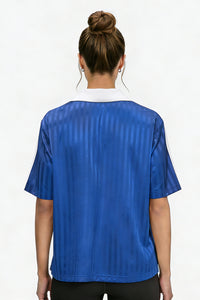 Unisex 165G lightweight retro V-neck sports jersey T-shirt