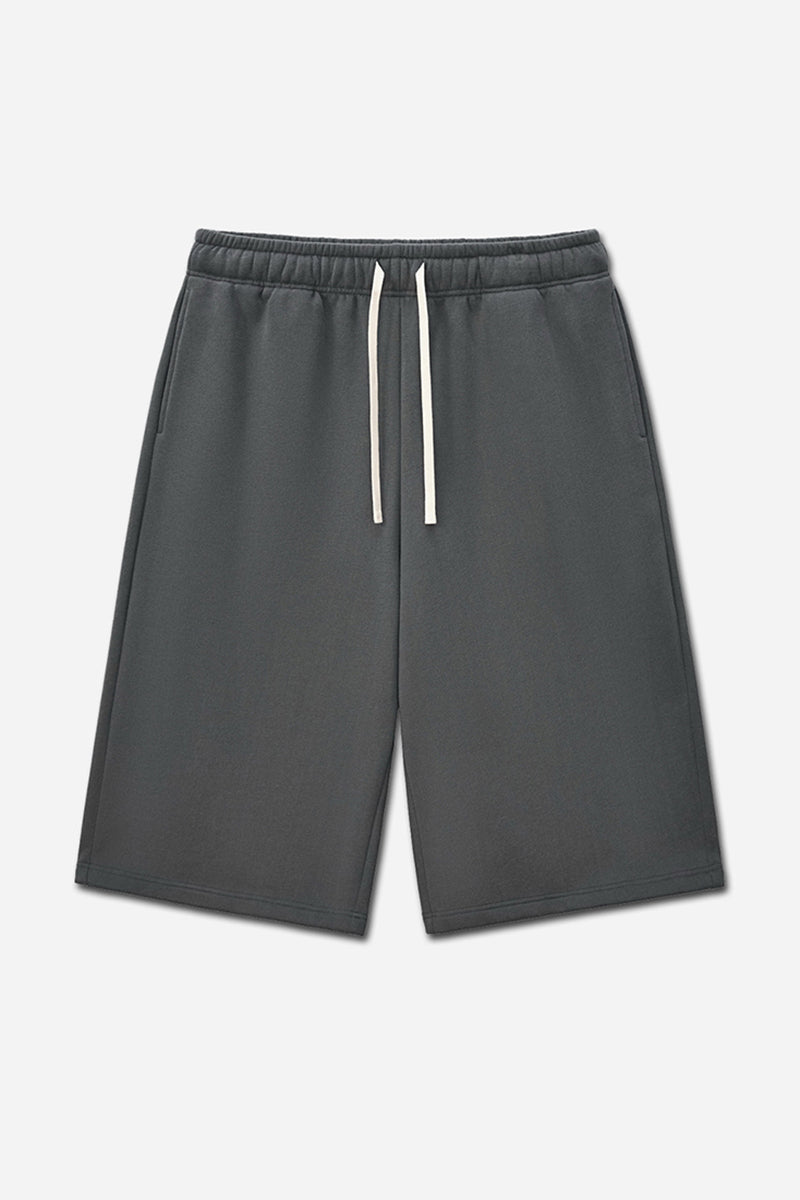 Unisex Casual Heavyweight Fleece Seven-Inch Pants