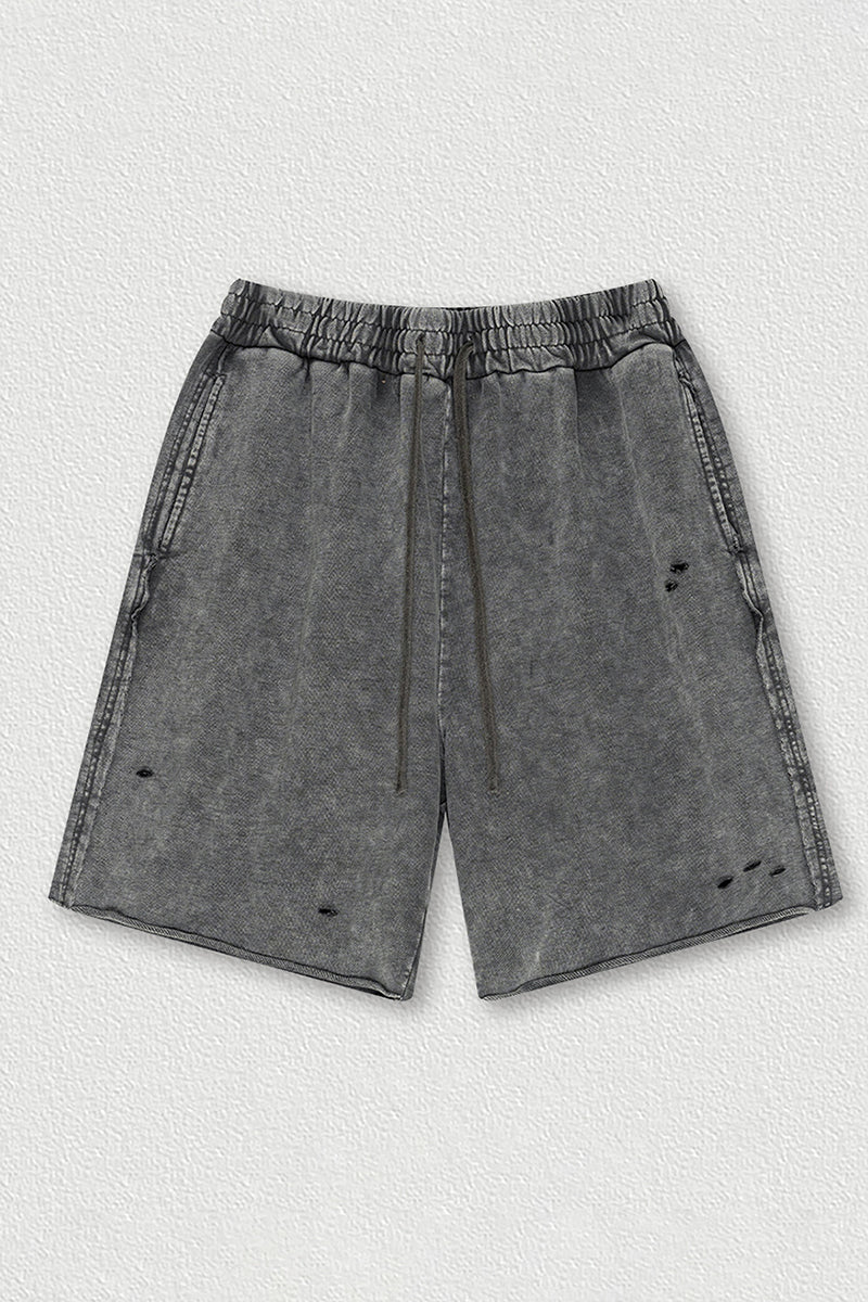 Post-Apocalyptic Washed Shorts - Unisex Loose Fit