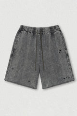 Post-Apocalyptic Washed Shorts - Unisex Loose Fit