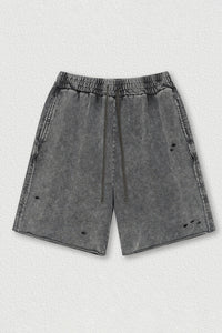 Post-Apocalyptic Washed Shorts - Unisex Loose Fit
