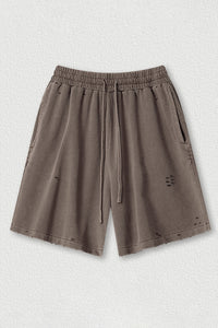 Loose Washed Athletic Shorts - Unisex Casual Sports Shorts