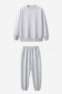 Unisex Warm Solid Color Sweatshirt And Pants