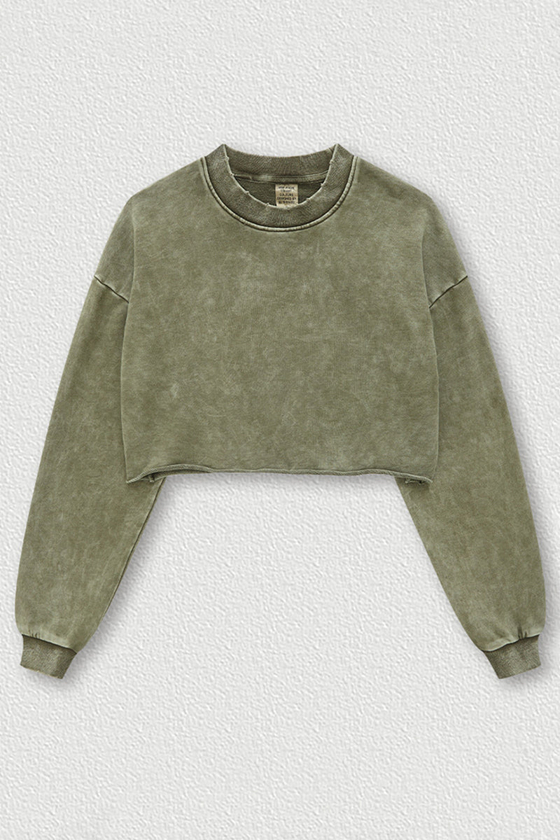 Women's Cropped Long Sleeve T-Shirt