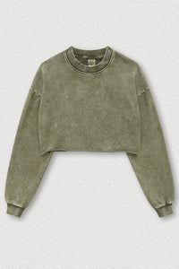 Women's Cropped Long Sleeve T-Shirt