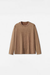 Unisex Casual Pure Cotton Long Sleeves