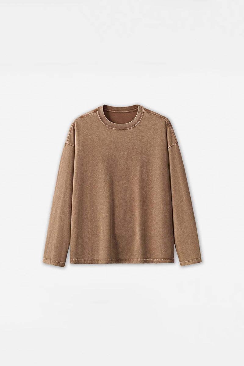 Unisex Casual Pure Cotton Long Sleeves