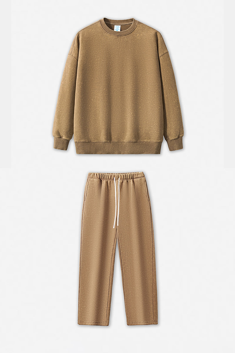 Unisex Vintage Washed Sweatsuit Set