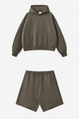 Unisex Heavyweight Oversized Hoodie And Shorts