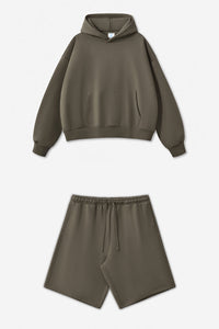 Unisex Heavyweight Oversized Hoodie And Shorts