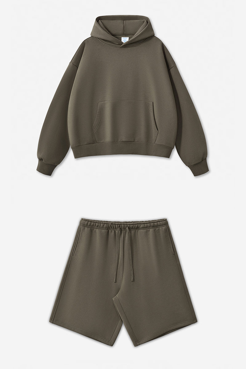 Unisex Heavyweight Oversized Hoodie And Shorts