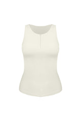 Women's Minimalist Front-Zip Sleeveless Sports Tank Top