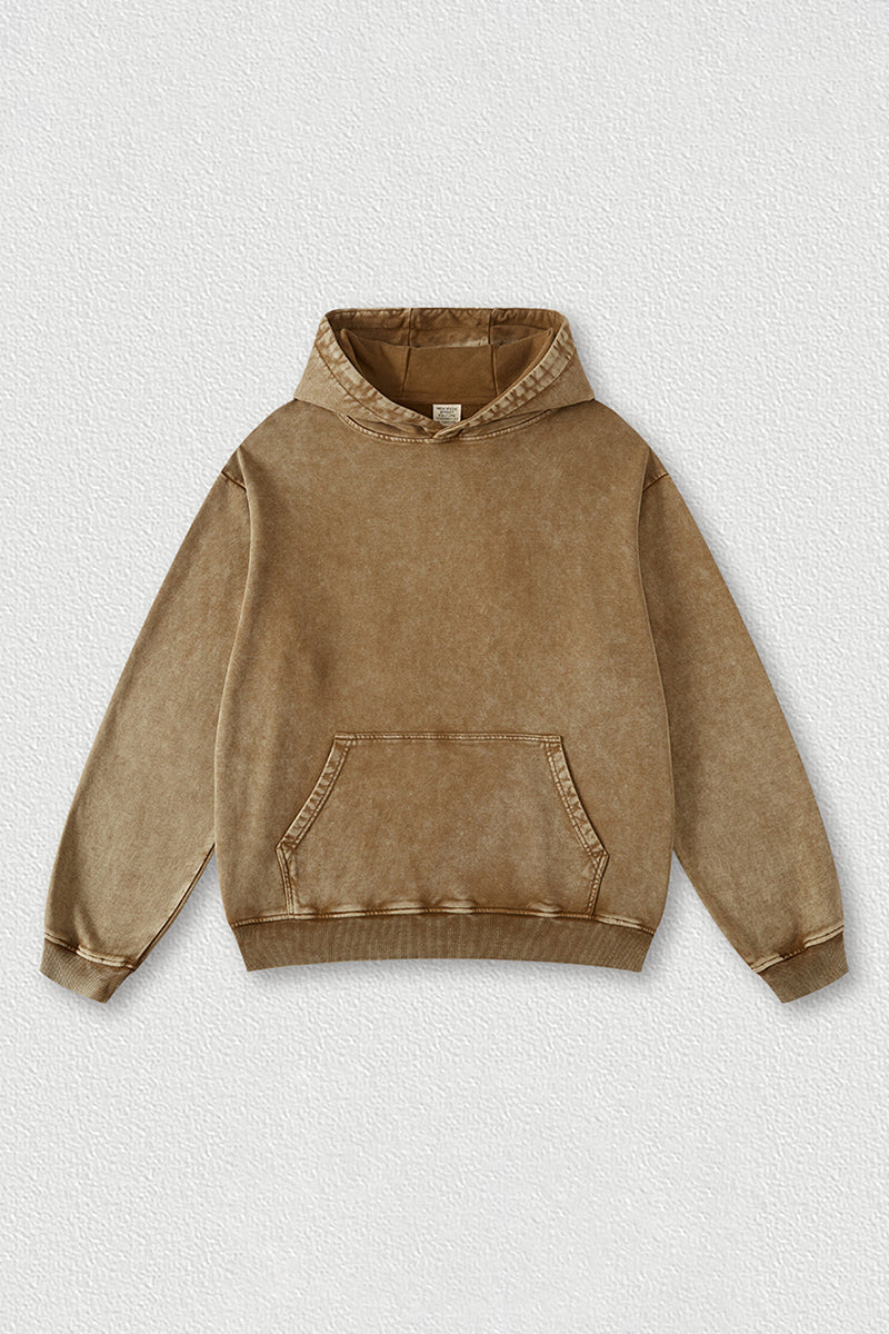Distressed batik couple's loose sweatshirt
