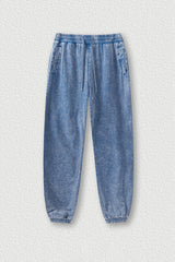 Lightweight Washed Joggers - Distressed Casual Sweatpants for Spring/Summer