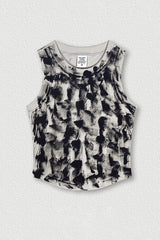 Women's Distressed Washed Tank Top - Streetwear Style