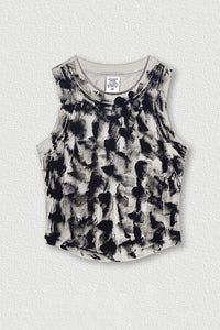 Women's Distressed Washed Tank Top - Streetwear Style