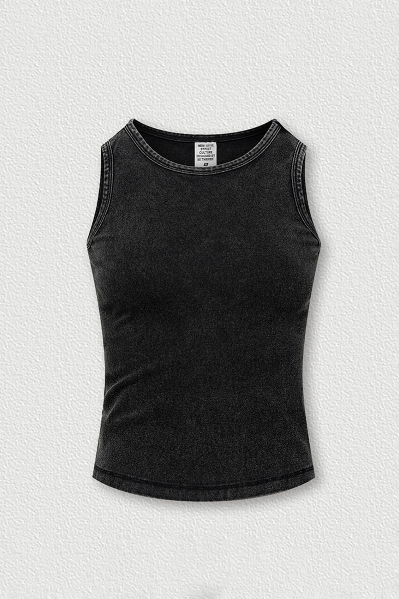 Women's stylish form-fitting sleeveless tank top