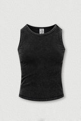 Women's stylish form-fitting sleeveless tank top