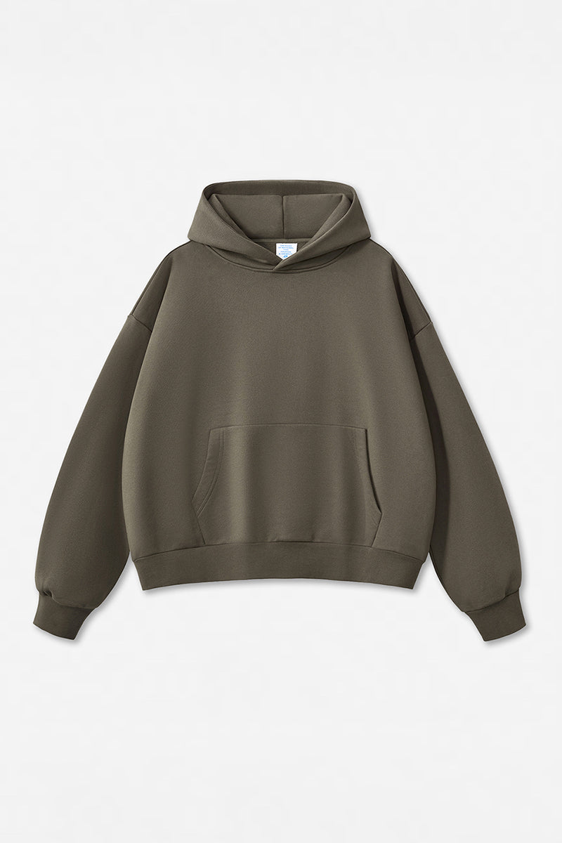 Unisex Streetwear Loose 500G Fleece Hoodie