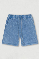 Streetwear Washed Cargo Shorts - Unisex Retro Athletic Shorts