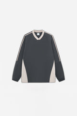 Unisex Casual Retro Contrast Stripe Hoodie