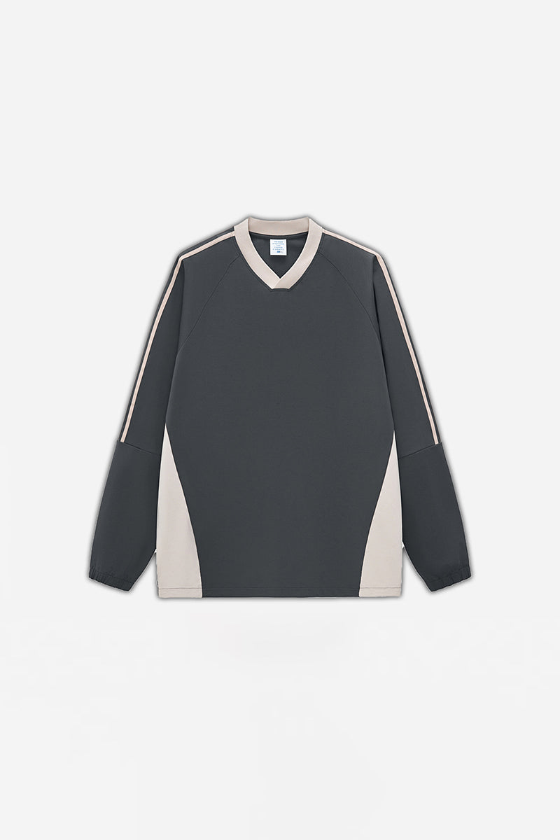 Unisex Casual Retro Contrast Stripe Hoodie