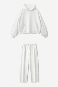 Unisex Boxy Loose Fleece Hoodie