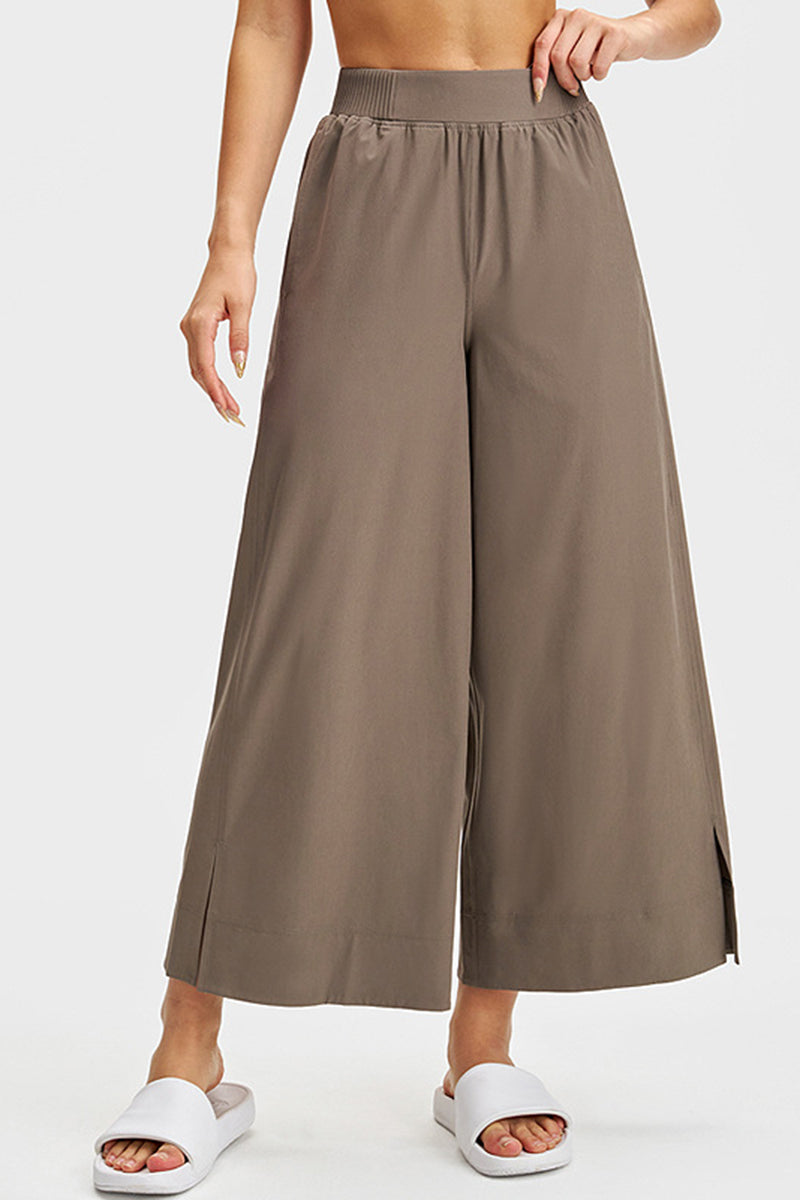 Women Straight-Leg Breathable Quick-Dry Wide-Leg Yoga Pants