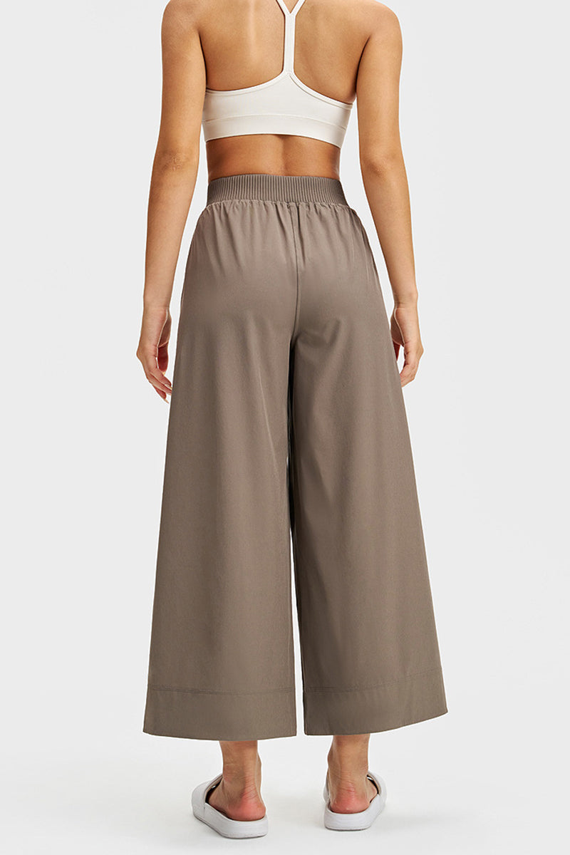 Women Straight-Leg Breathable Quick-Dry Wide-Leg Yoga Pants